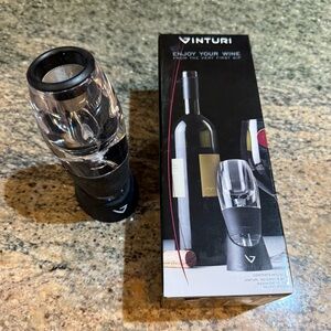 Vinturi Essential Red Wine Aerator Set Stand, Filter & Pouch Complete in Box EUC